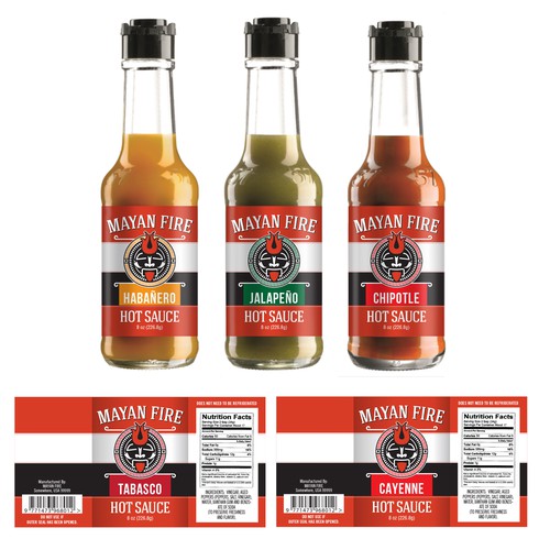 Design di Mayan Fire Hot Sauce di OrangeCrush