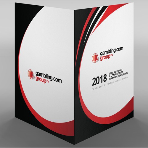 Annual Report Cover for Gambling.com Group Design von Xnine