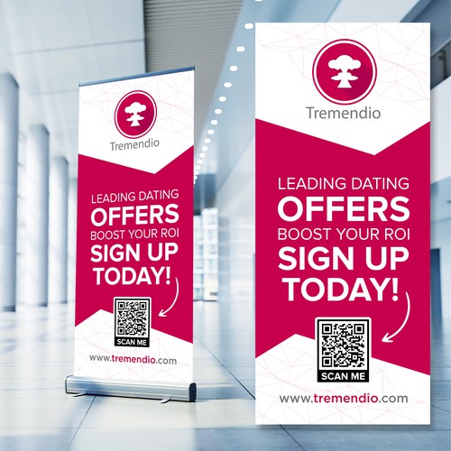 "Tremendio roll up banner for trade show" winning 
