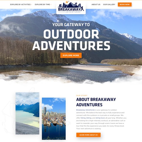 Design a website for outdoor adventure travel company Design by Jasmin_A (AMPLE)