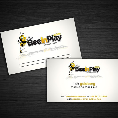 Help BeeInPlay with a Business Card Diseño de Project Rebelation