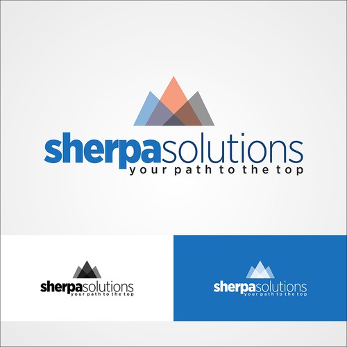 Create a powerful logo for Sherpa Solutions that will make people want to climb the career ladder Diseño de capadoci