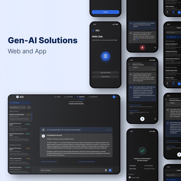 Design by Kawaiann titled "Gen-AI Solutions Web App Contest"