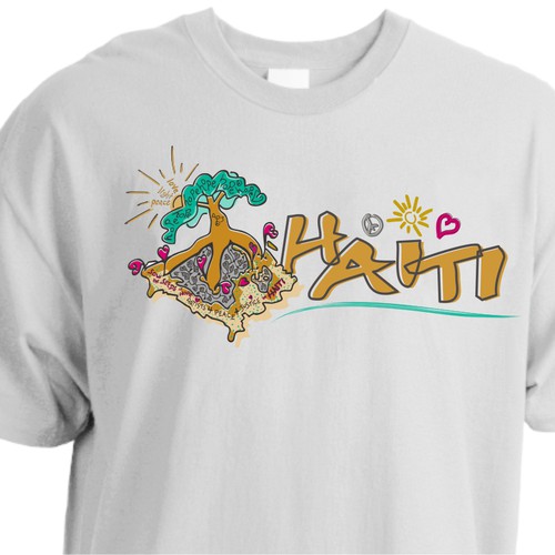 Wear Good for Haiti Tshirt Contest: 4x $300 & Yudu Screenprinter Ontwerp door CP22