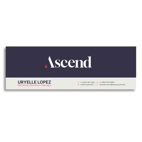 Design di Ascend Partners New Branded Email Signature di COMGUYZ