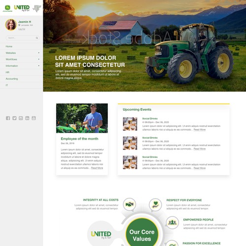 Looking for "stunning" & "Unique" Company Intranet Design Design by | Aquarian |