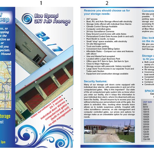 Self Storage Brochure Réalisé par MFDesigns