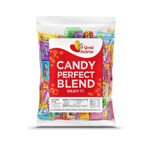 Design a modern, clean, chic, and professional candy label. Design réalisé par Plush Design