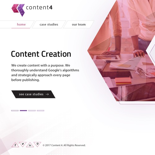 Web page design contest entry by Sunrta