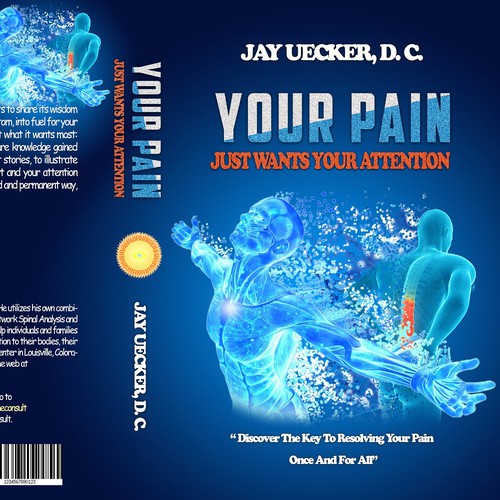 Book cover: pain is bound up, intelligent energy that, once catalyzed, becomes the fuel for our growth and healing. Design by H-Izz Design