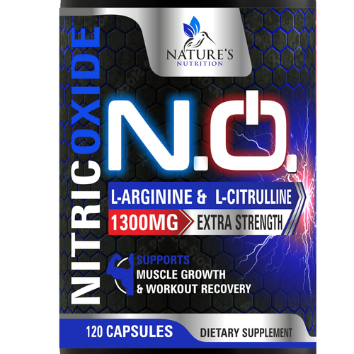 Nitric Oxide label design needed for Nature's Nutrition Réalisé par Aalamvision