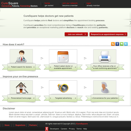 Create a website design for a  healthcare start-up  Design por Tudor A.