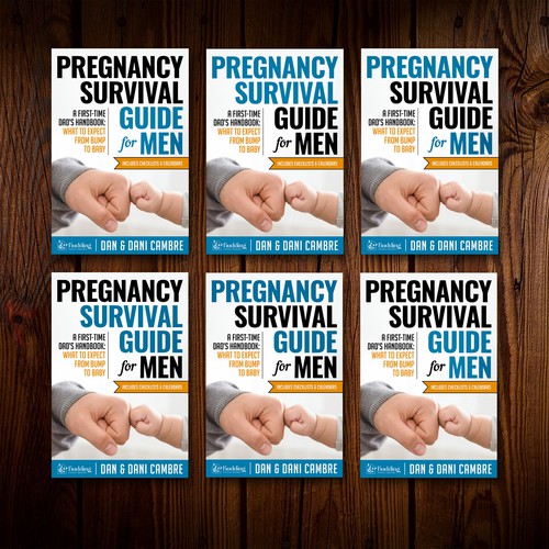 Bold yet Calming cover for a Pregnancy Guide for Men book Design by radeXP