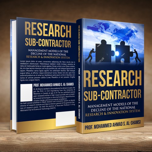 Book Cover Design Suitable for innovation and Research Diseño de studio02