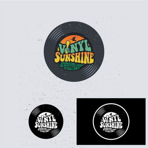 Vinyl Sunshine needs an uplifting retro, 60s/70s BAND logo Design by LALURAY®