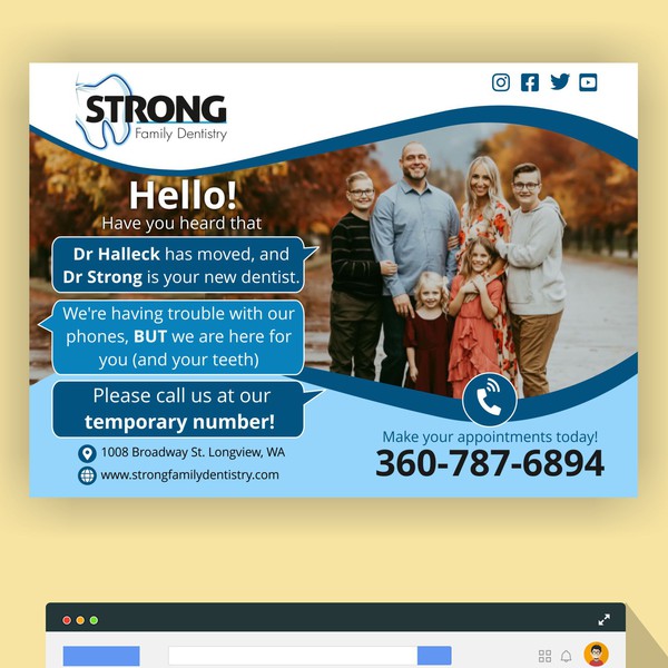  Help us save our patients teeth! the phones are down