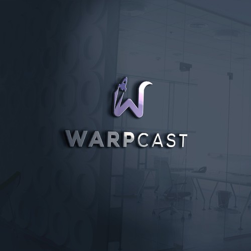 Design Warpcast logo di dianagargarita