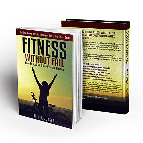 Cover for a fitness motivation book Design by devstudio