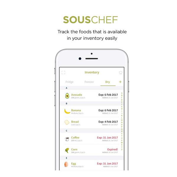 Modern clean design for food app