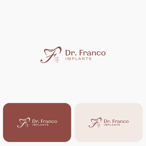 Luxury Dental Implant Logo Brand for World-Class Implant Surgeon appeal Patients and Other Doctors Design by M.muyunda