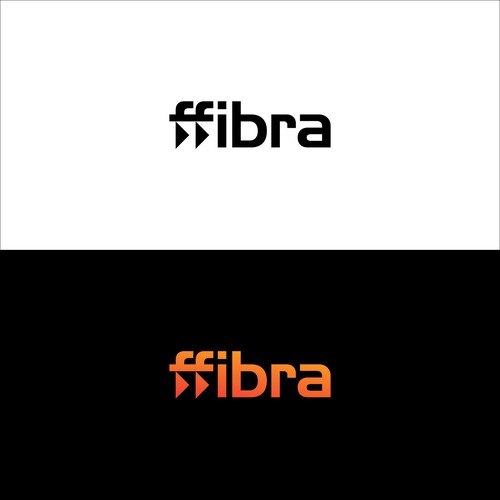 Logo for Fiber Internet Provider Diseño de @GadjahDesign