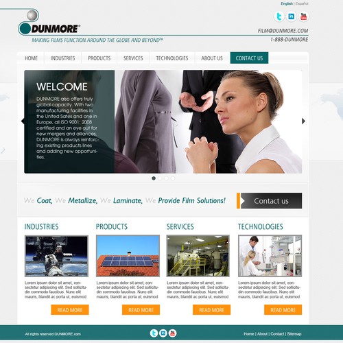 New website design wanted for DUNMORE Corporation Design by Madalin Sandu