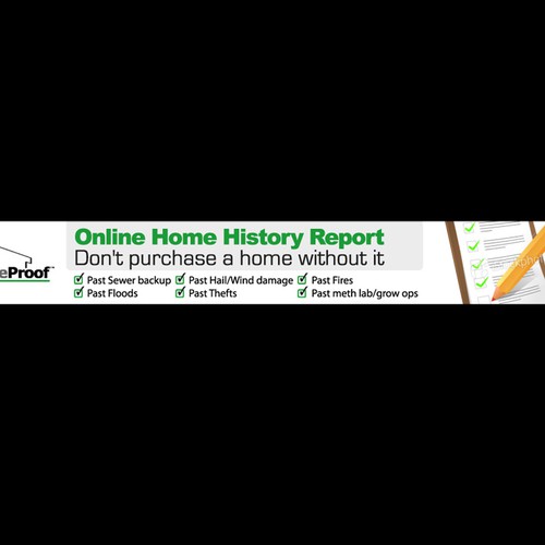 New banner ad wanted for HomeProof Ontwerp door Priyo