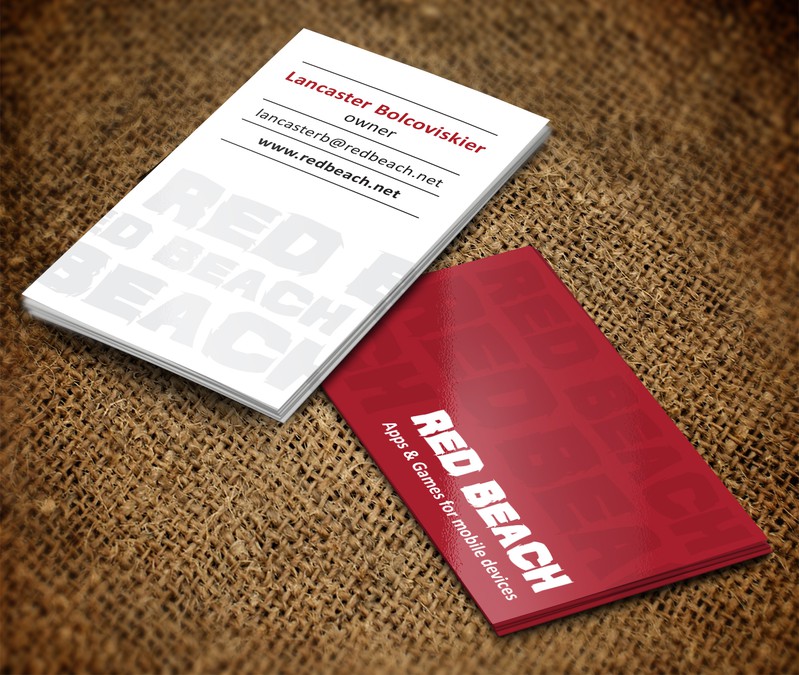 Create a beautiful and professional Biz Card for a mobile app/game