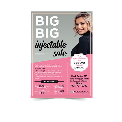 Botox and Filler Injectable Sale Add Design by Xnine