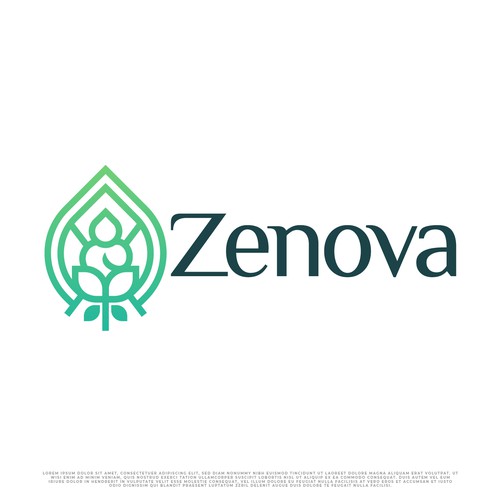 Zenova Logo: Revolutionary suite of health and wellness mobile apps Design by Esui Studio