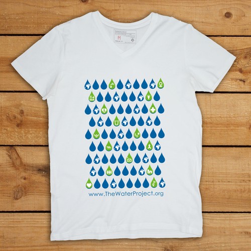 T-shirt design for The Water Project Diseño de dropyourmouth