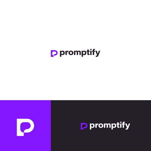 Modern, Simple and Sleek Logo for Promptify.com Design by visualqure