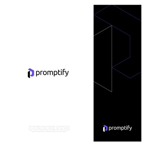 Modern, Simple and Sleek Logo for Promptify.com Design by darkos