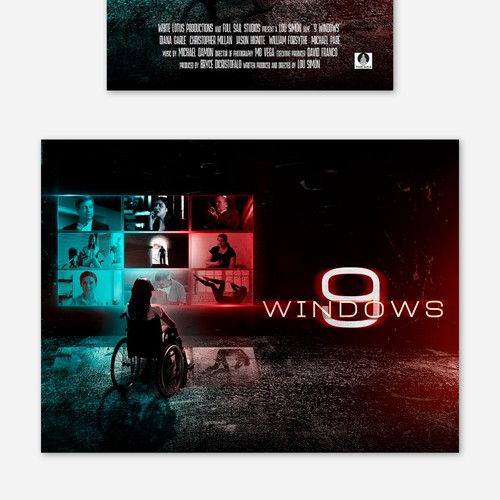 9 Windows Horror Film Poster Design by rendydjox