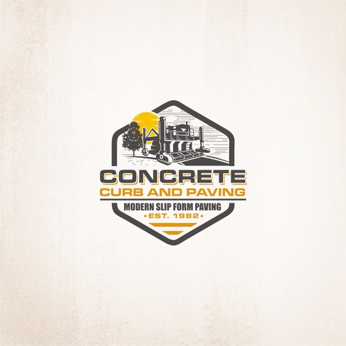 Concrete Curb and Paving- Modern Slipform Paving Subcontractor Design by Pajero_Yaya