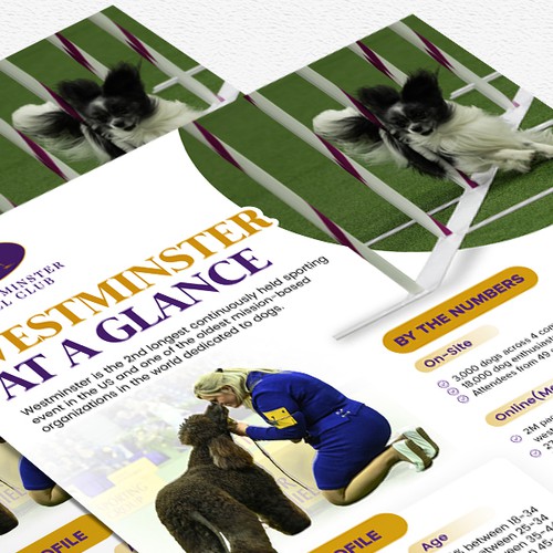 Design a Highlight Sheet for the iconic Westminster Kennel Club Dog Show! Design by Alphabet ♥