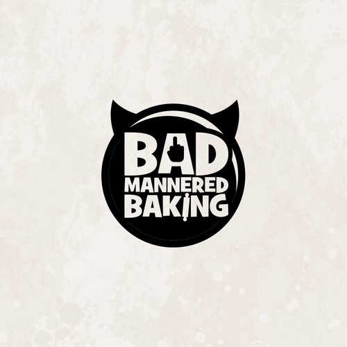 Need a fucking cool logo for Bad Mannered Baking - a swearing cookie stamp company Design by aryocabe