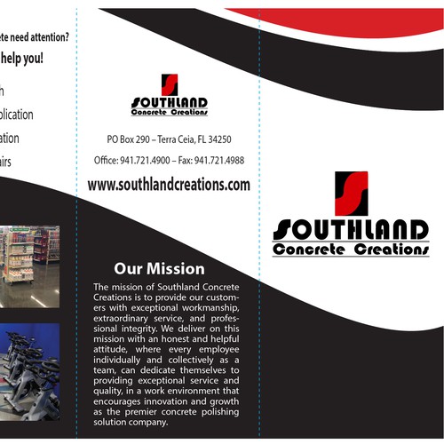 Spotlight premier polished concrete company with revamped brochure