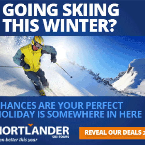 Inspirational banners for Nortlander Ski Tours (ski holidays) Diseño de shanngeozelle