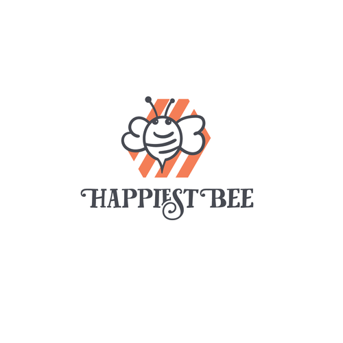 Design a cute, happy logo for Happiest Bee. Design réalisé par Sirocasus