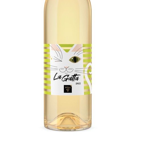 New fun "cat" wine label for female consumers Design by IRF°ADC