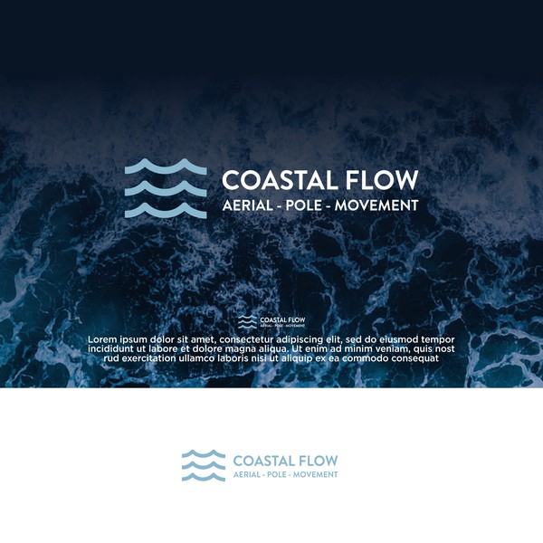 logo design "coastal flow"