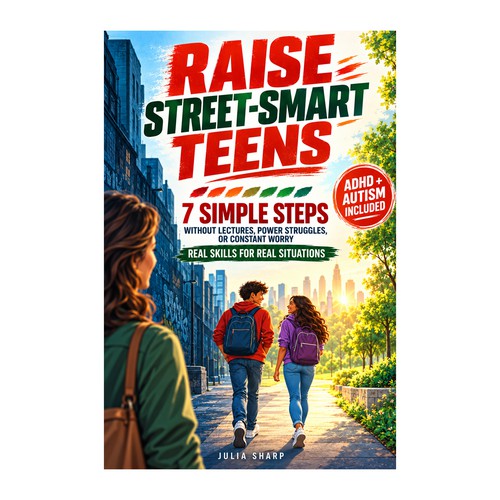 "Standout Parenting Book Cover — Bold Type, Strong Color (Modern non-fiction)" winning Brochure