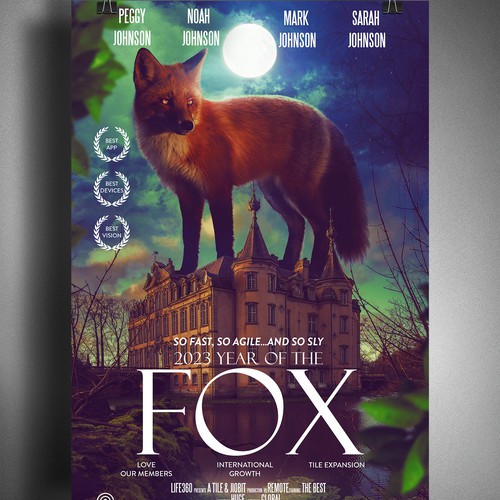 Life360 2023 Year of the Fox Poster Design by mihai313