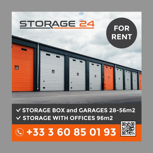 Creative banner design for a storage company Design by dezignedge*