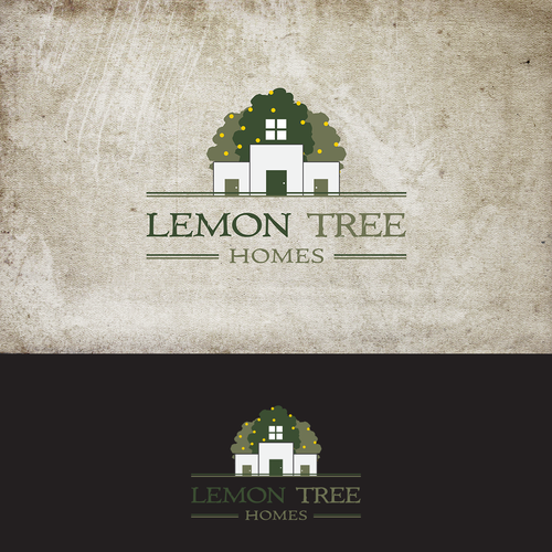 Lemon Tree Houses Logo Folegandros Island Resort in Greece! Design by Tom Joshua