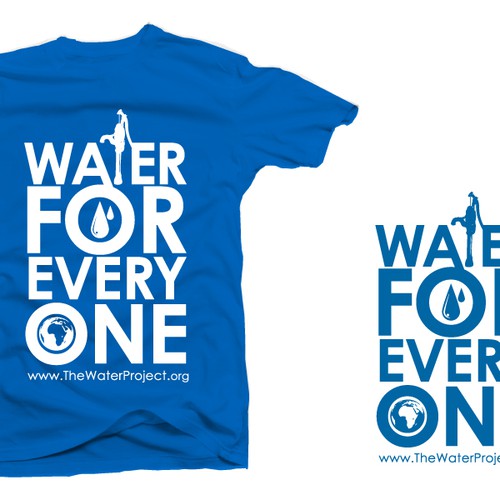 T-shirt design for The Water Project Diseño de JonSerenity