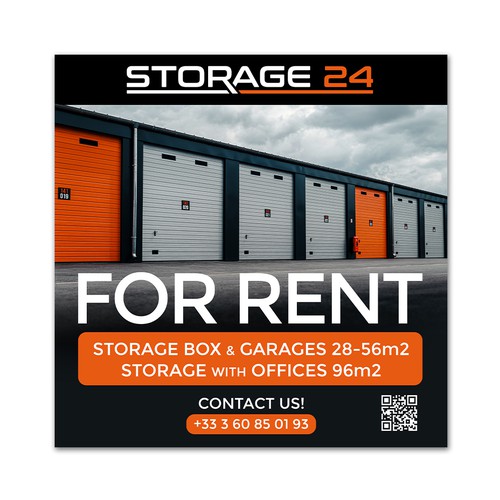 Creative banner design for a storage company Design by aleksandarzija