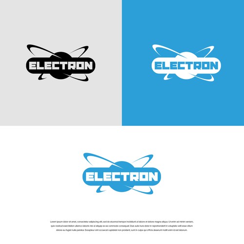 Newlogo designwith the electron drawn as a solid logo Diseño de Mr.CreativeLogo