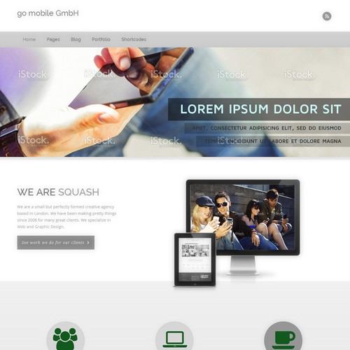 Web page design contest entry by benoka